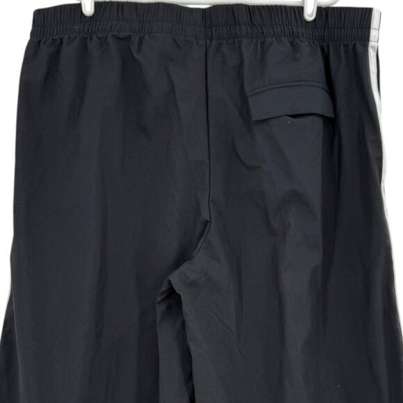 Adidas Women's Sport 3 Stripes Trim Black Woven Track Pants 3X Elastic Waist NWT - Picture 4 of 12